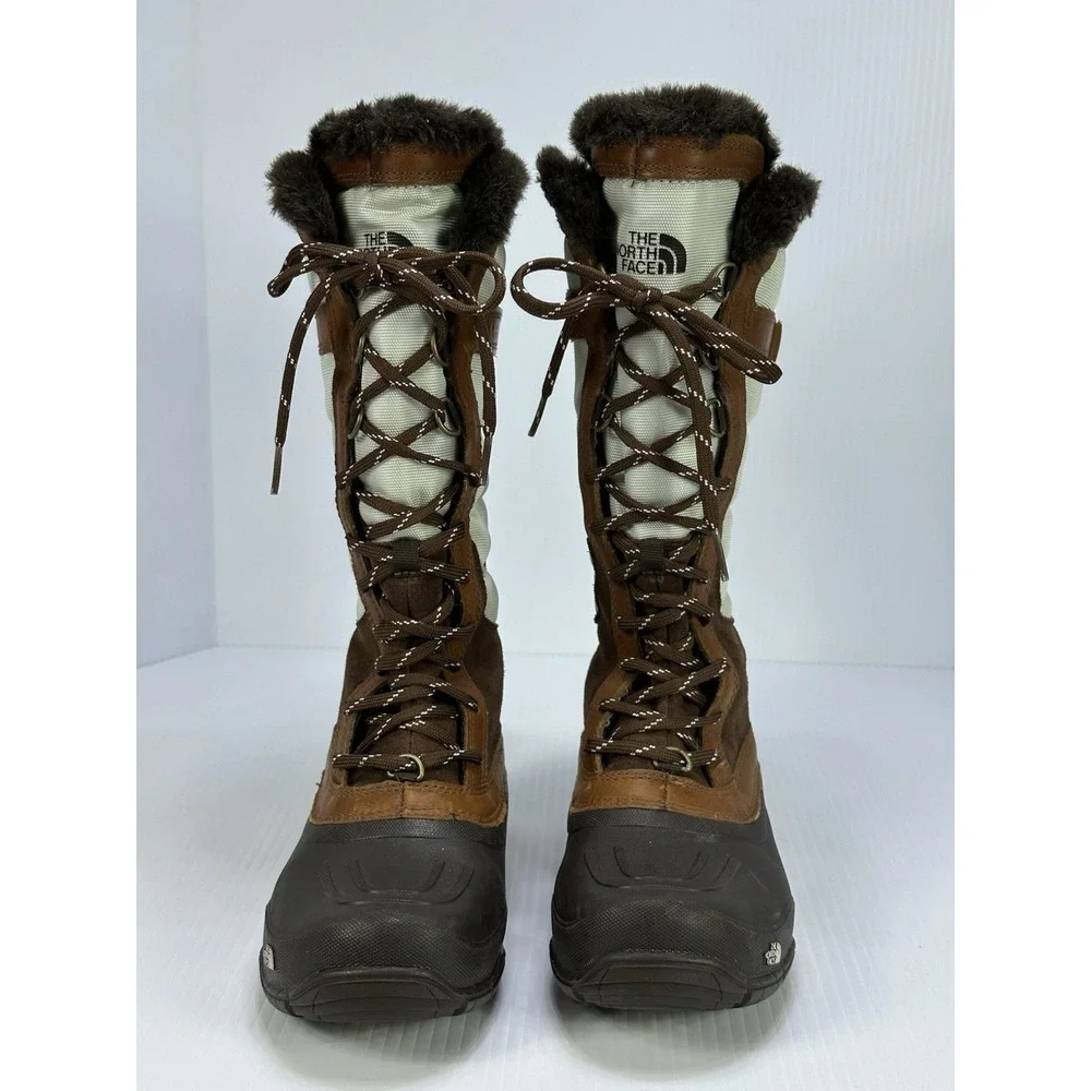 The North Face Shellista Lace Luxe Women's 6 Tall Winter Boots Faux Fur